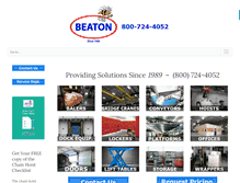 Tablet Screenshot of beatonindustrial.com